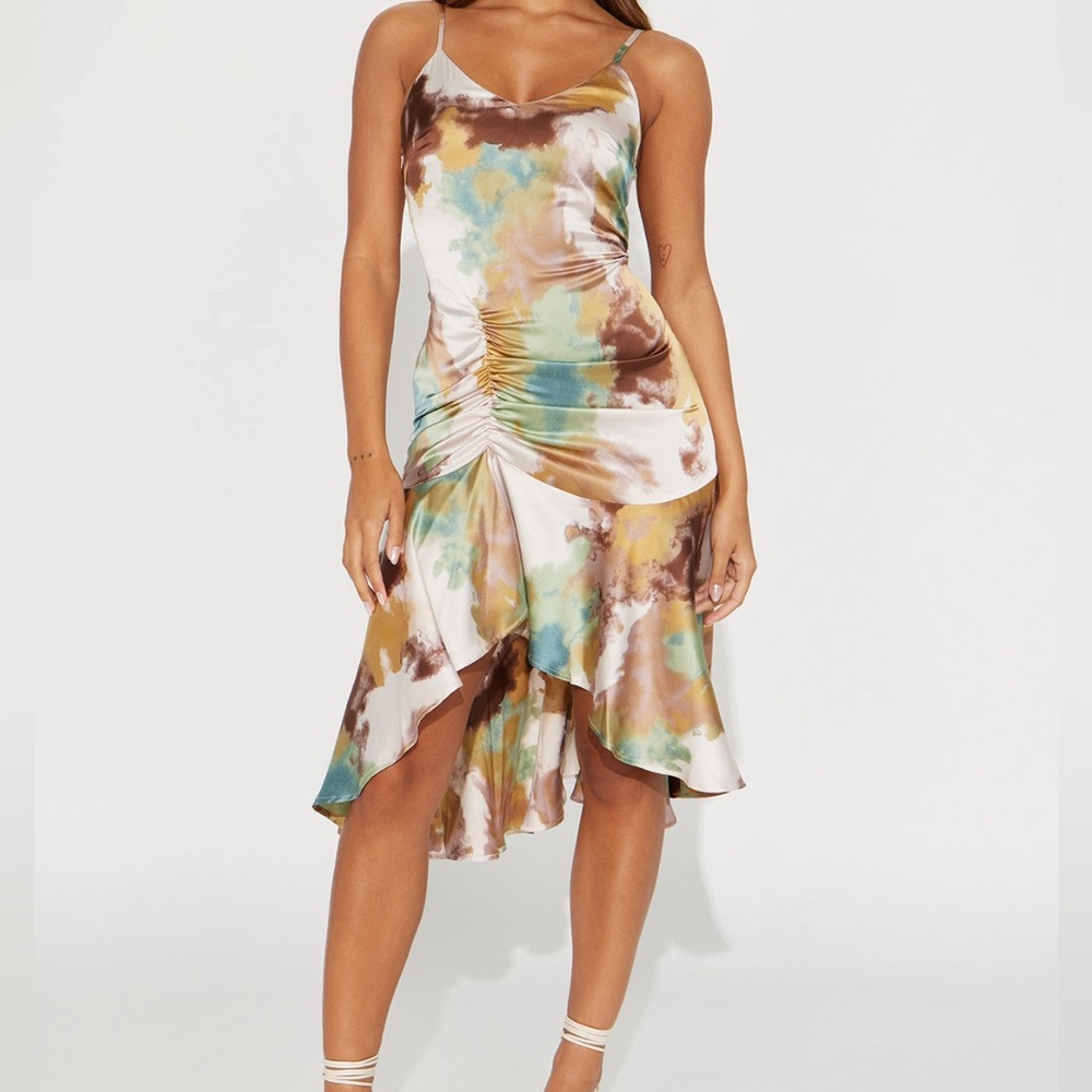 Fashion Nova multi color dress